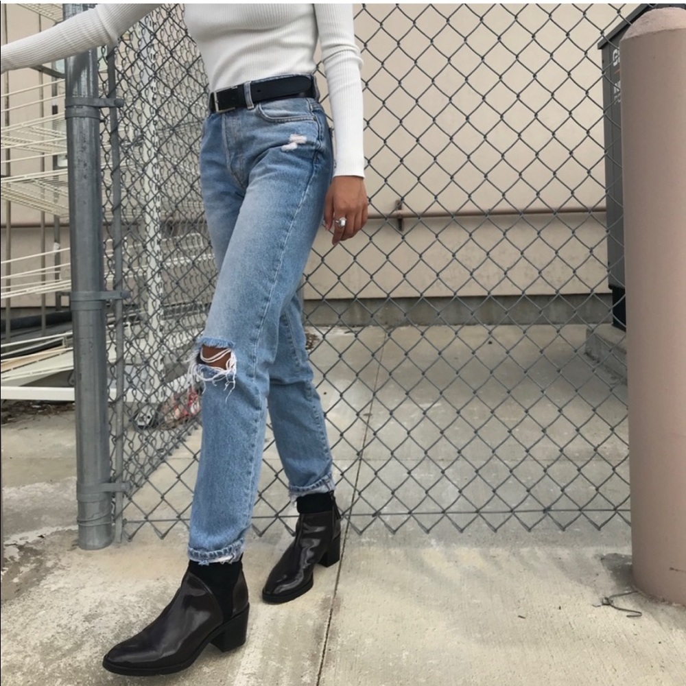 Zara Patent Leather Ankle Boots